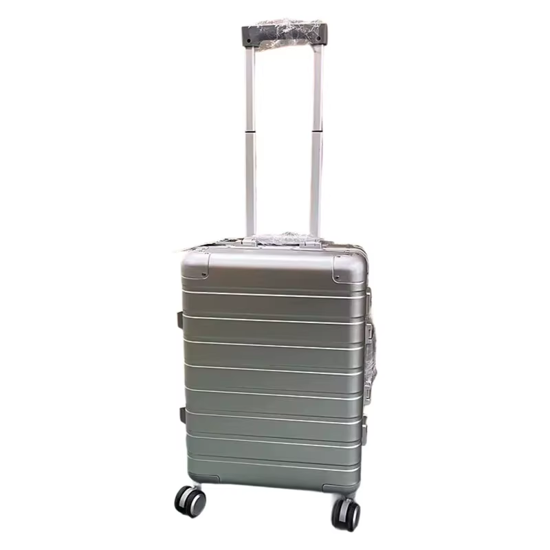 Bagage à main en alliage d'aluminium et de magnésium de 20 pouces, valise rigide de voyage d'affaire