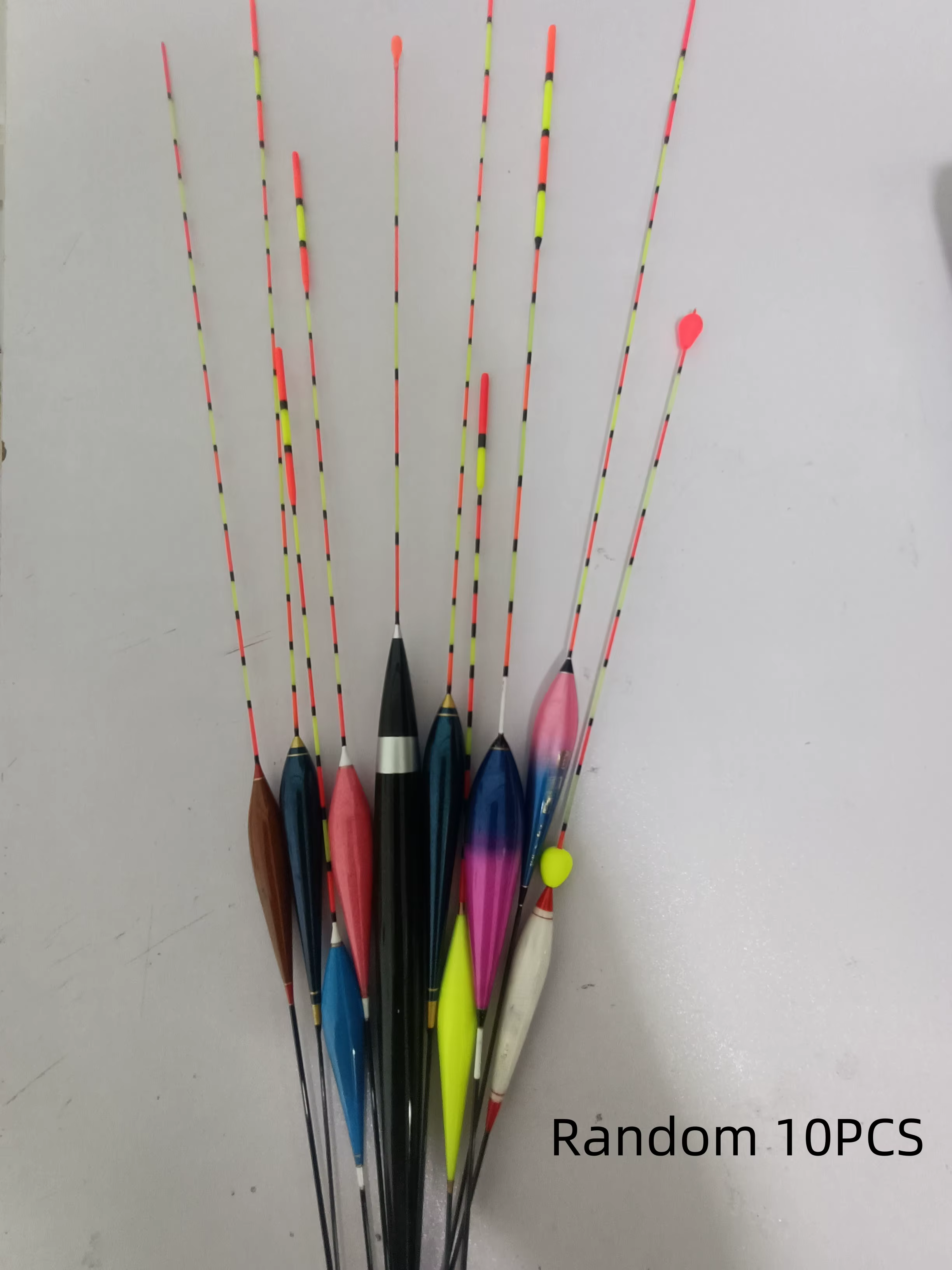 Flotteur de pêche haute visibilité avec tube de rangement, accessoires de pêche (couleur aléatoire),