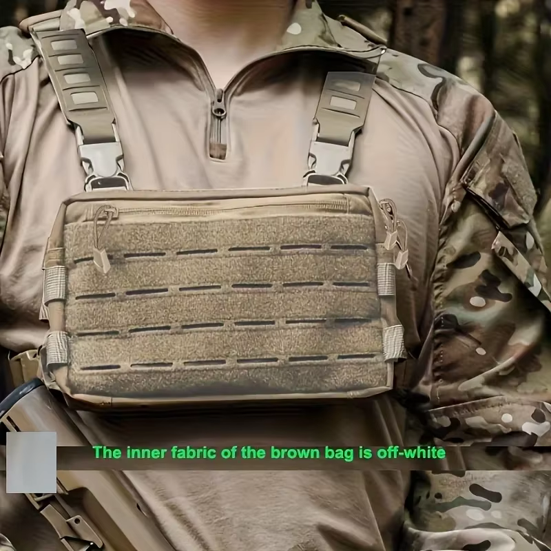 Sac à dos de trail en nylon 1000D, pochette Airsoft, gilet de pêche, sac de poitrine pour marathon, 