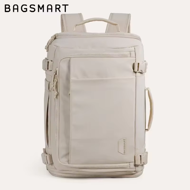 Sac à dos de voyage extensible BAGSMART 38L, sac à dos à compression sous vide, sac à dos pour ordin