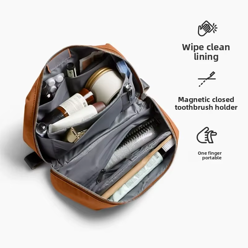 Sac de toilette de voyage pour homme 2025 – Grande capacité, portable, idéal pour les voyages d'affa