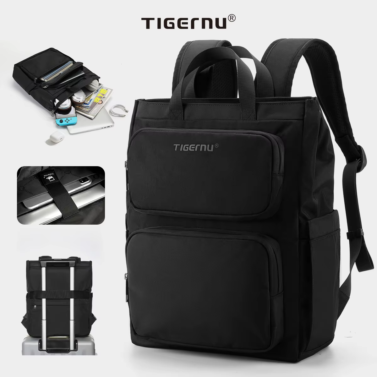 Sac à dos Tigernu pour femmes, sac à dos d'école tendance, sacs pour filles, sac à dos pour ordinate