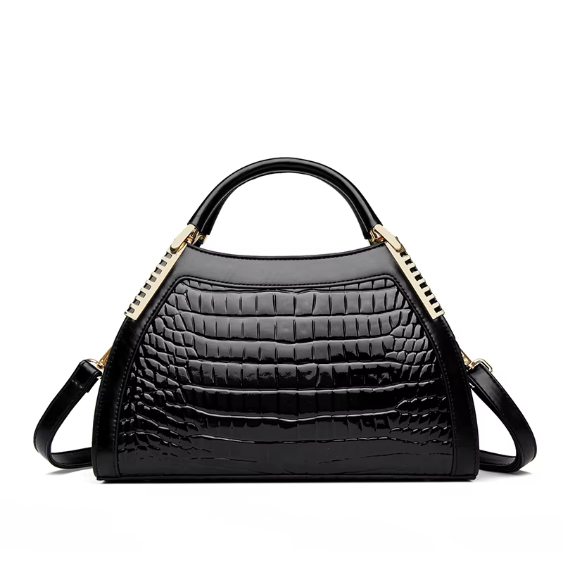 Alligator cuir verni épaule bandoulière sacs à main pour femmes marque de luxe sacs à main femmes sa