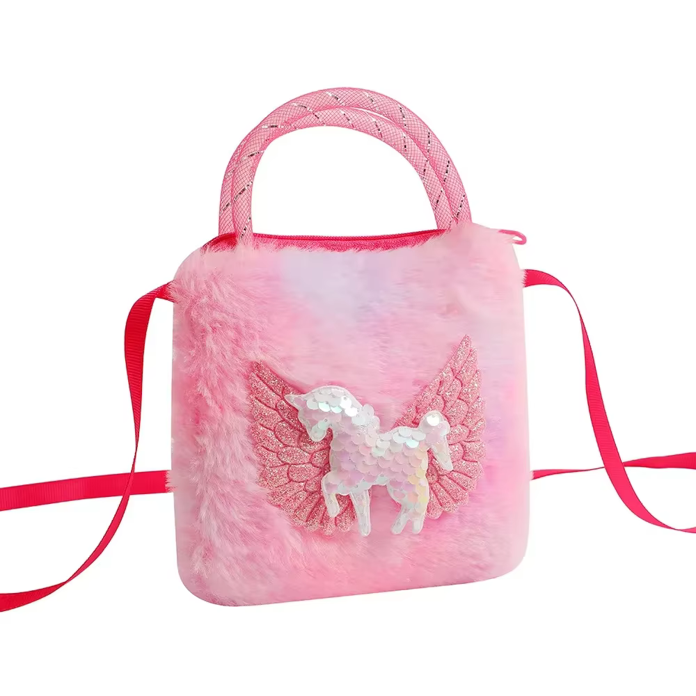 Sacs à main licorne douce pour filles, sac à bandoulière mignon pour enfants, cadeau de fête d'anniv
