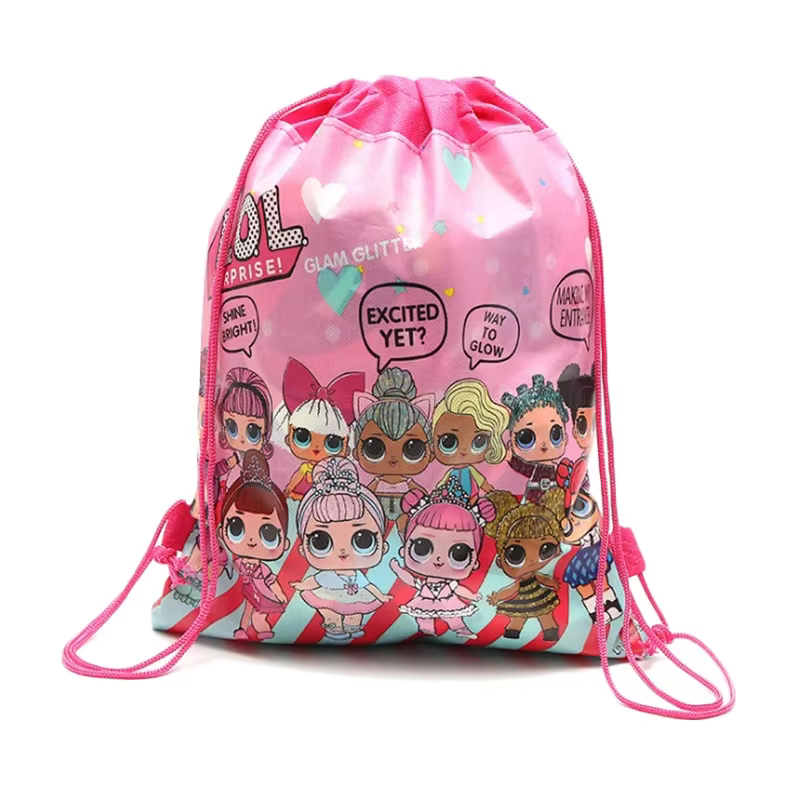 LOL Butter-Sac de rangement non tissé imprimé pour filles, sac de proximité, cadeau décalé, fête de 