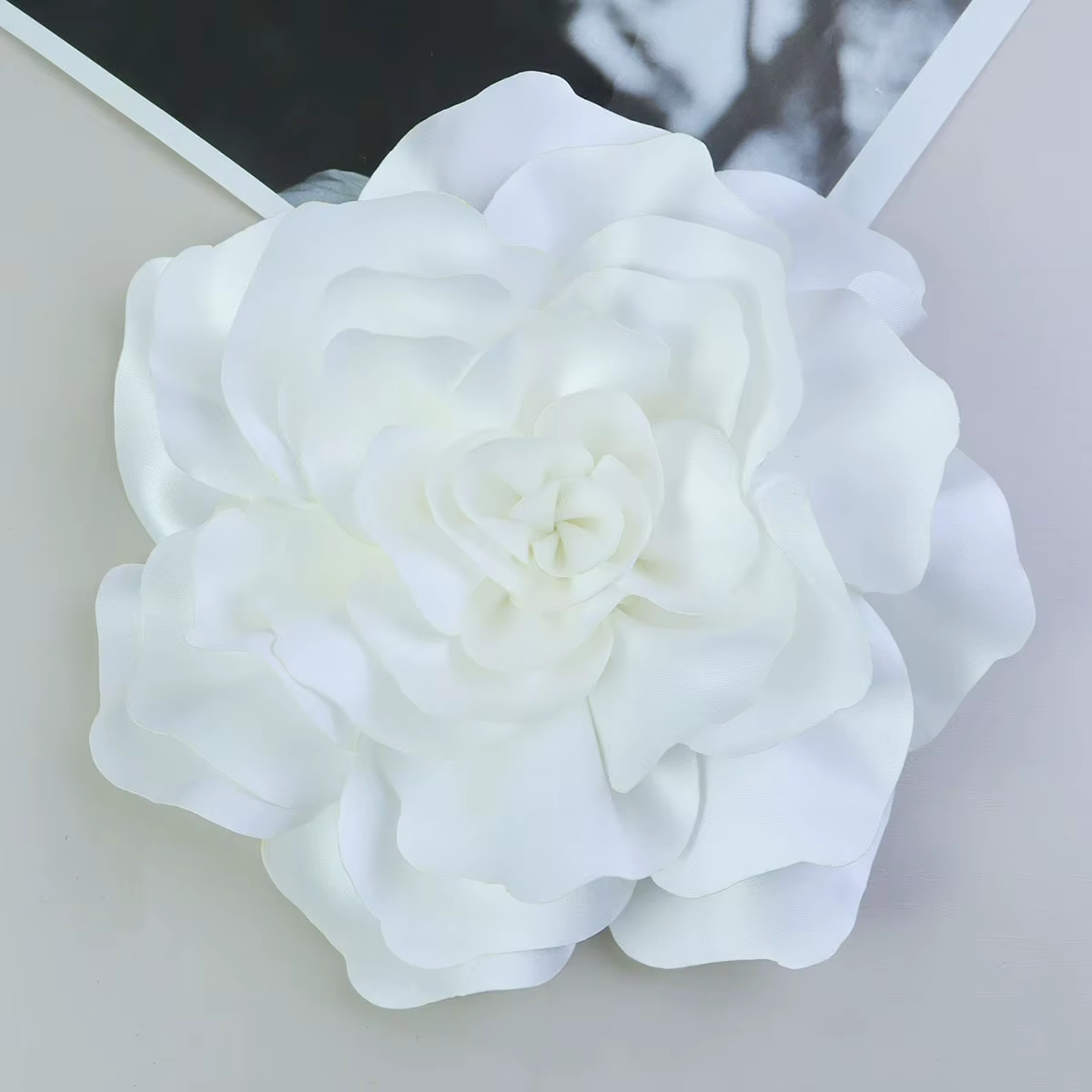 Broche Rose en Satin tridimensionnelle faite à la main pour femmes, accessoire de bijoux, haut de ga