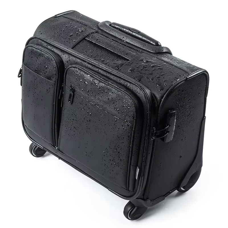 Valise à roulettes professionnelle pour homme, bagage cabine 15,6 pouces, sac de voyage super étanch