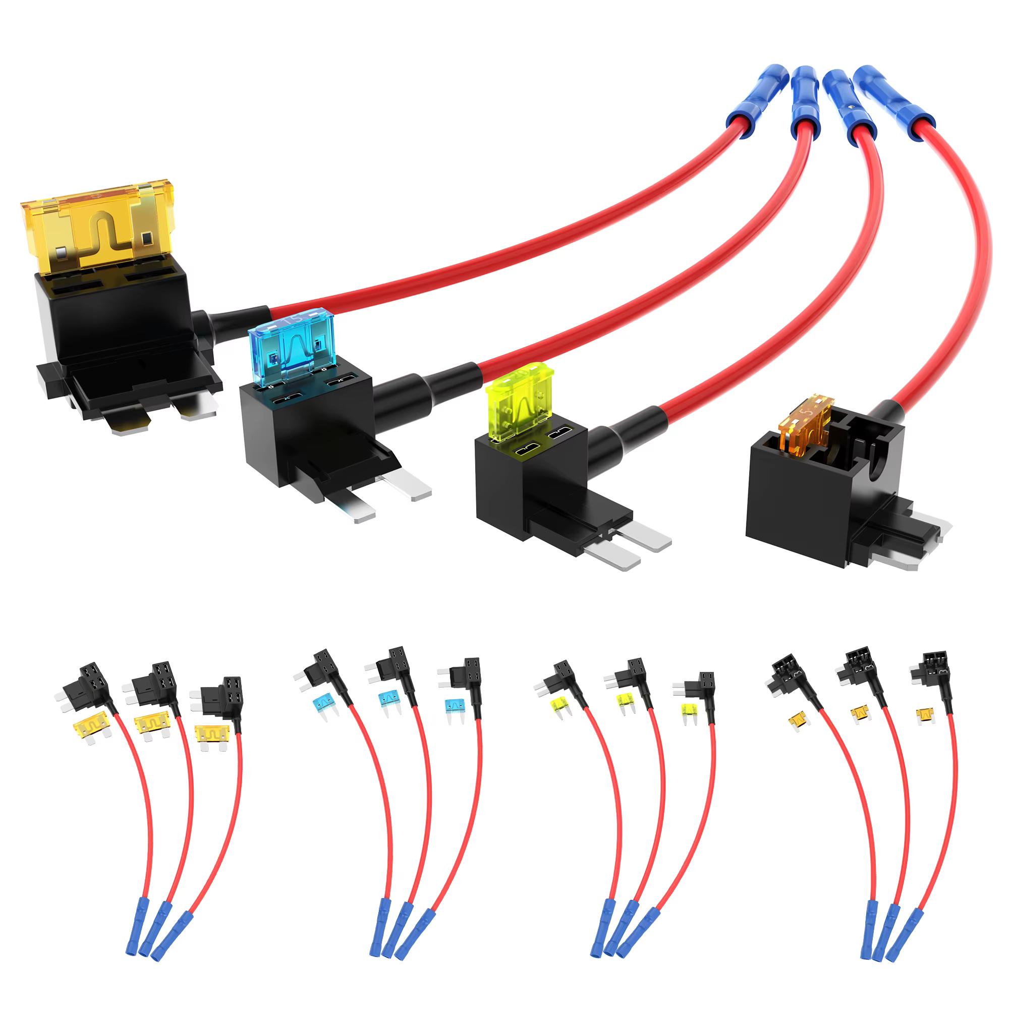 16 pièces 12V fusibles robinets profil bas Mini Micro2 porte-fusible automobile voiture ajouter un C