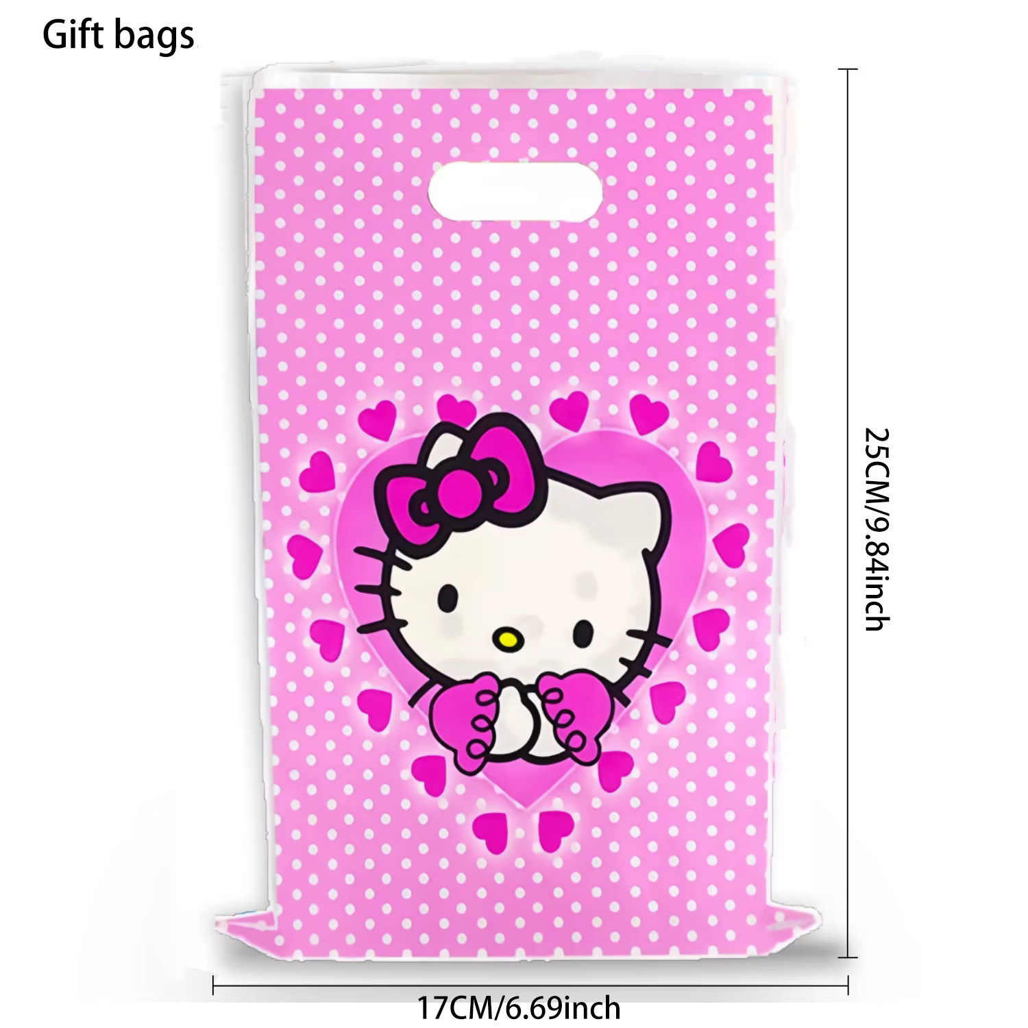 Sac cadeau Hello Kitty, décor d'anniversaire pour amis, Goody Biscuit Soots, sac à bonbons, emballag