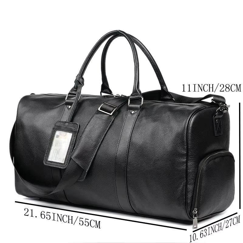 Sac de sport de voyage grande capacité avec compartiment sec/humide et poche à chaussures, bandouliè