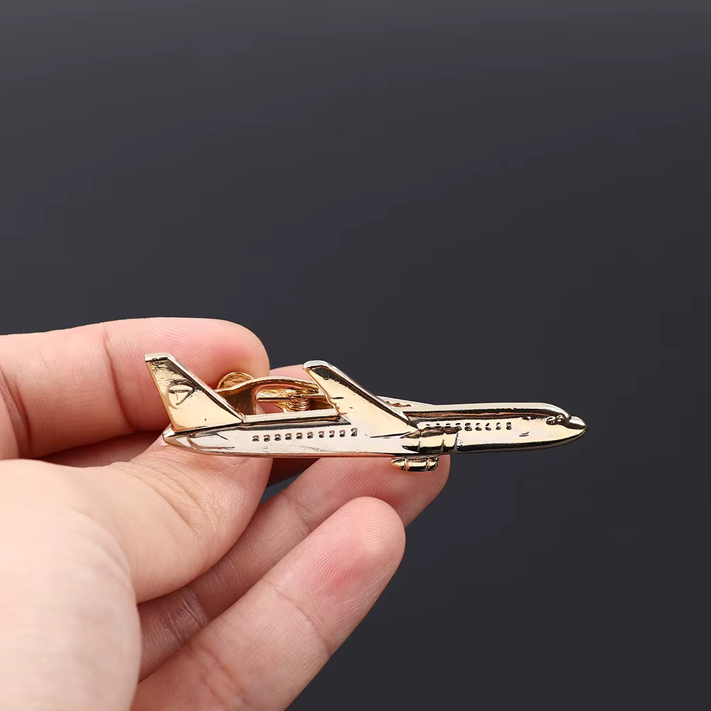 Gentleman Fashion-Accessoires en forme d'avion pour hommes, bijoux, cadeaux de mariage, pince à crav