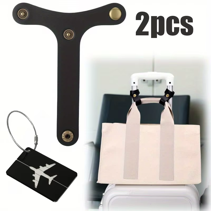 Ensemble d'accessoires de voyage 2 pièces (boucle de bagage + étiquette de bagage) : peut sécuriser
