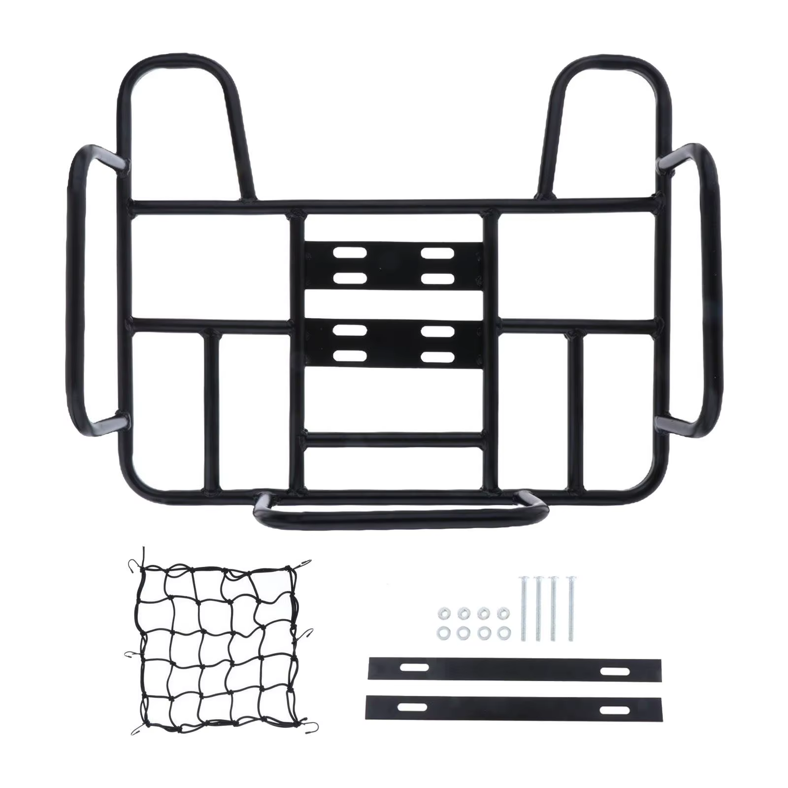 Panier arrière de vélo, porte-bagages arrière de vélo avec filet de chargement, porte-emballage de b