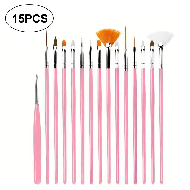 Ensemble de pinceaux à peinture pour détails fins, 15 pièces, pinceaux miniatures pour la peinture d