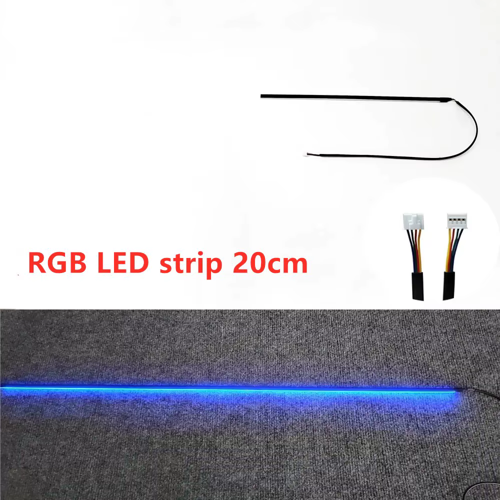 Pour accessoires de remplacement bande LED lumières d'ambiance de voiture RGB 64 couleurs intérieur 