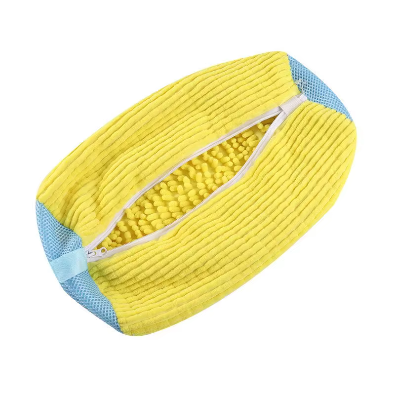 Fibre Fluffy 360 °   Sac de lavage de chaussures pour nettoyage complet, réutilisable, durable, lava