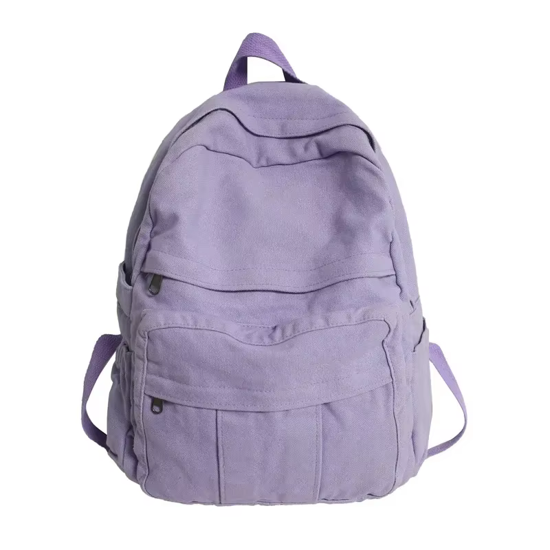 Fille tissu sac d'école nouvelle mode étudiant Vintage femmes sac à dos toile femme pochette d'ordin