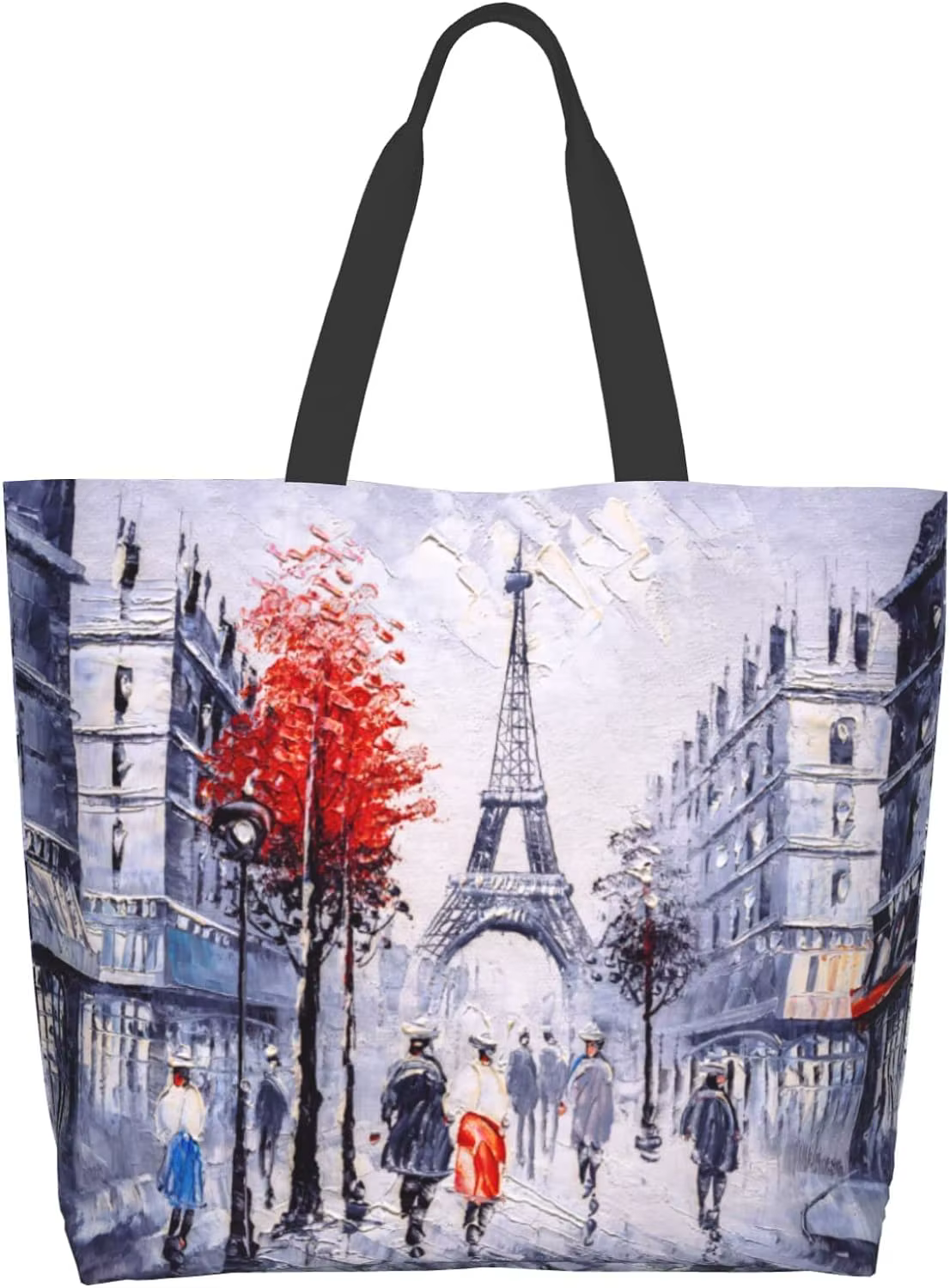 Sac d'Épicerie Tour Eiffel Interconnexion, Fourre-Tout Français, Shopping, Cadeau, Réutilisable, Ini