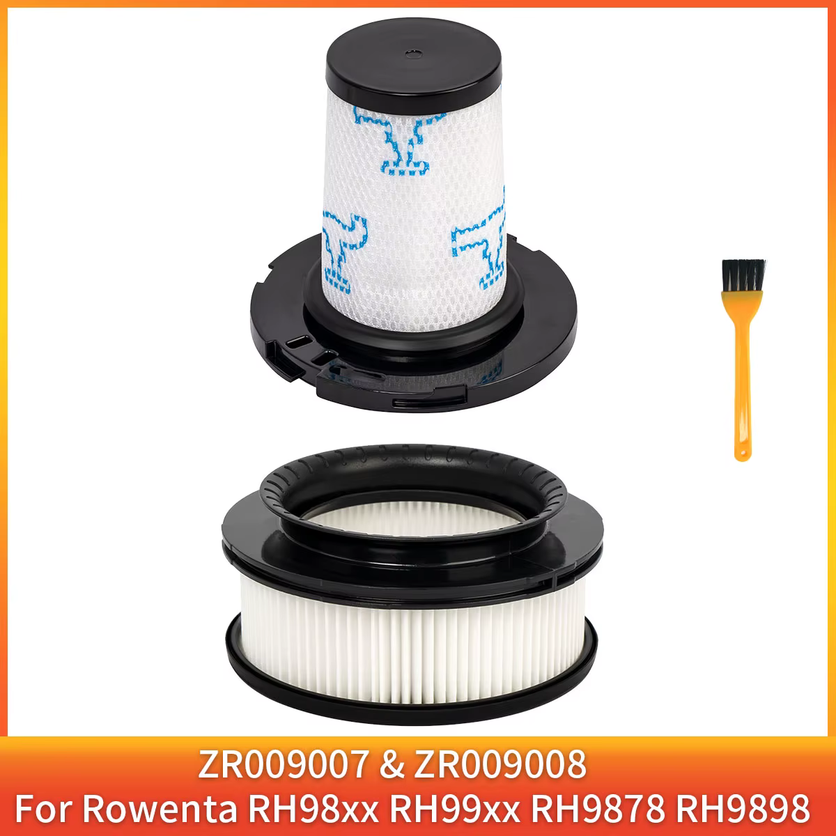 Filtres pour Rowenta X-Force Flex 14.60 / 15.60 RH9958 / RH990 / RH99F1 / ZR009007 / ZR009008, acces