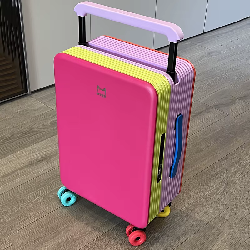Valise COLENARA 20/24 pouces en ABS + PC de haute qualité, bagage cabine pour femmes, valise à roule