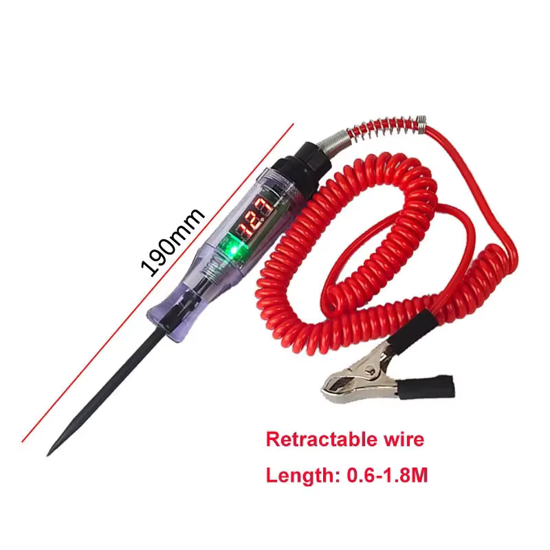 Testeur de Circuit de tension de voiture et camion, outils automobiles 6V 24V, sonde de Diagnostic d