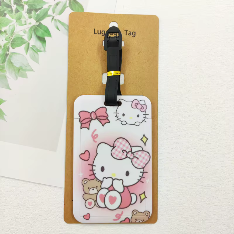 Hello Kitty étiquettes de bagages de voyage mignon valise ID porte-adresse étiquettes d'embarquement