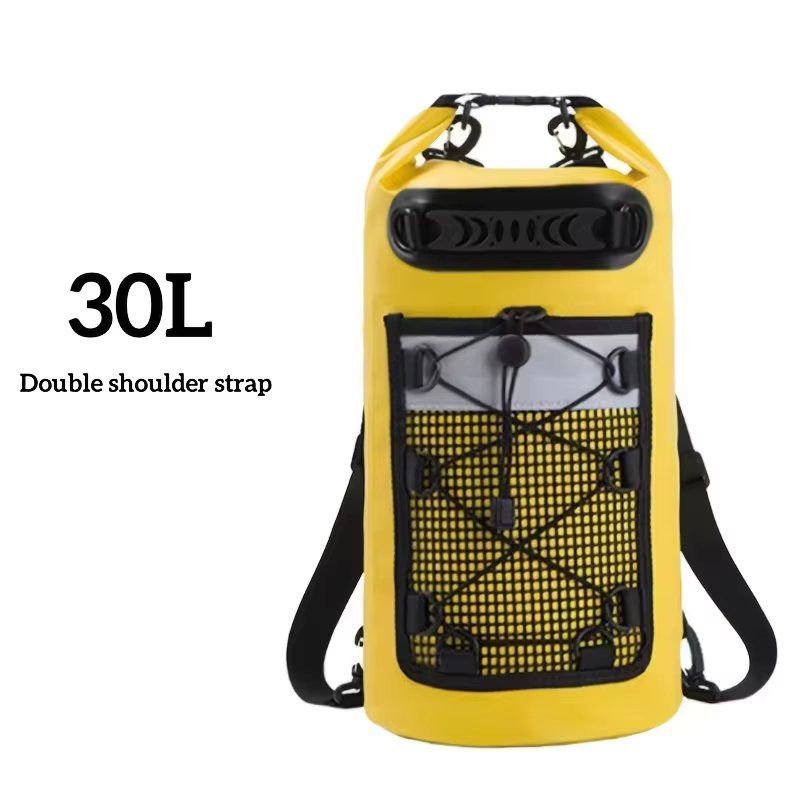 Sac à dos étanche en PVC 30L pour kayak, surf, rafting, bateau, trekking, flottaison, natation, spor