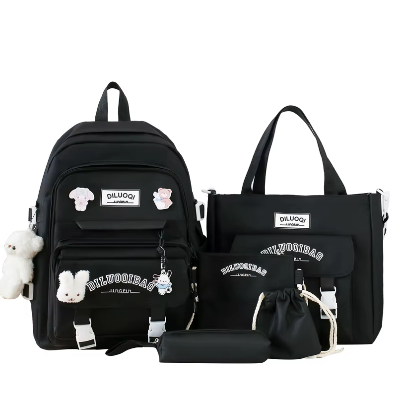 Sac à Dos à Bandoulière pour l'École, Trousse à Crayons, Grande Capacité, pour Fille et Garçon, Offr