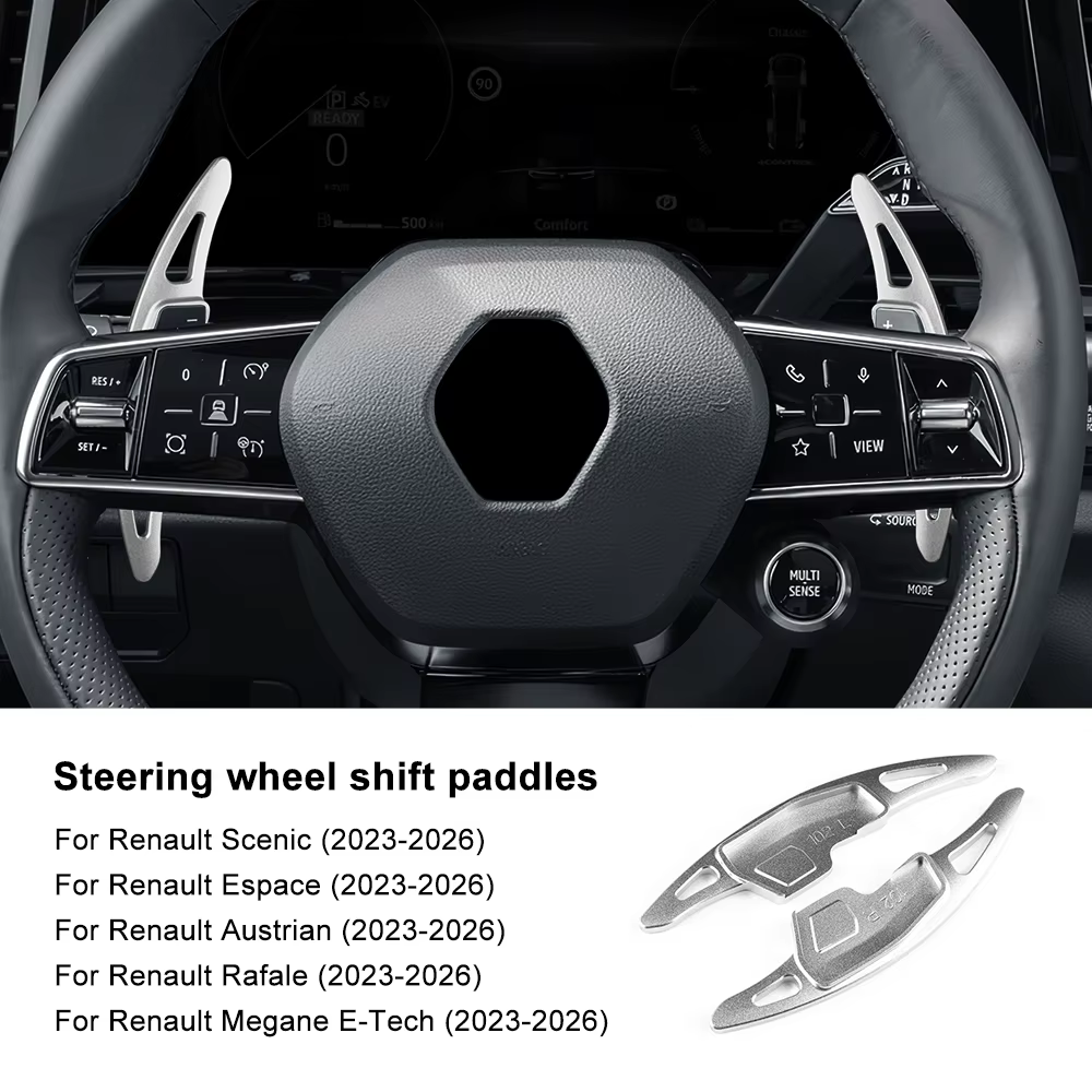 Autocollants pour volant DSG et extension de boîte de vitesses pour Renault Espace, Austral, Rafale,