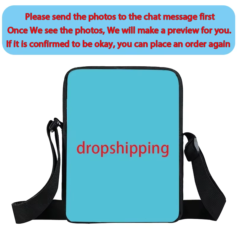Personnalisez votre Image nom Logo sac de messager femmes sac à main filles sac à bandoulière pour v
