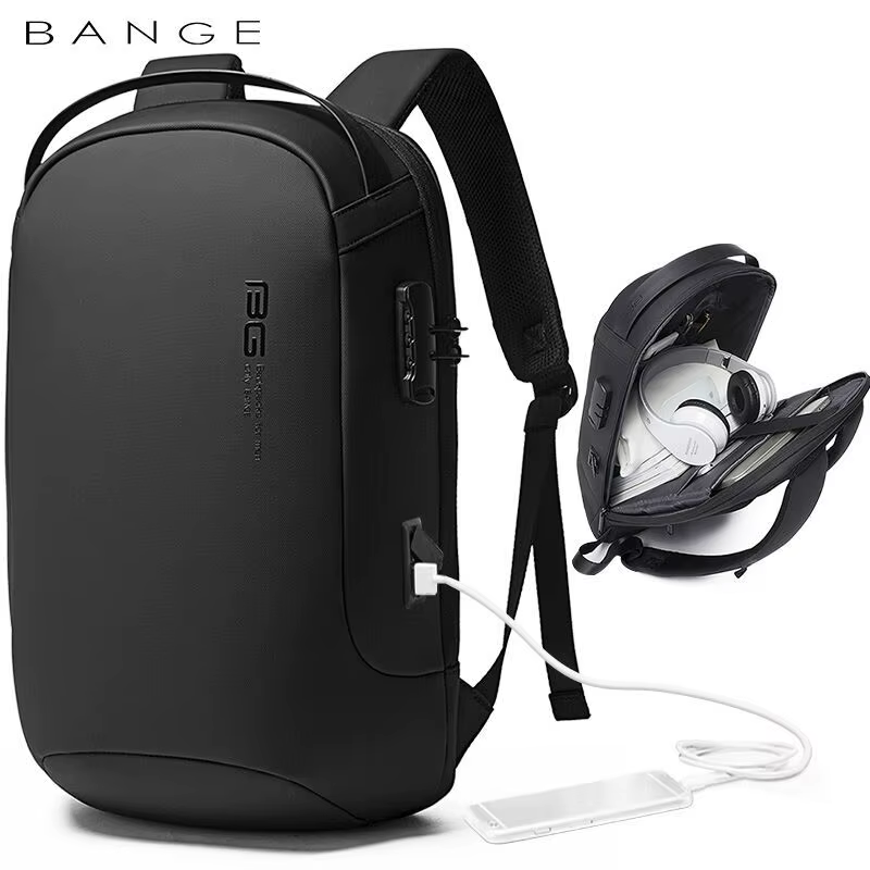 BANGE-Sacs à dos multifonctions SR pour ordinateur portable, sac à dos de voyage étanche, sacs d'éco