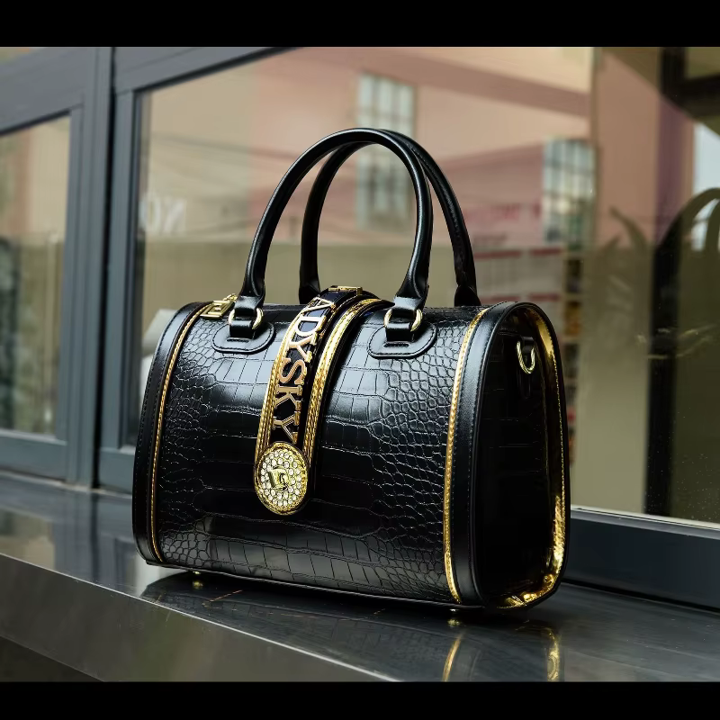 Sacs Boston de luxe de styliste pour femmes, sac à poignée supérieure en relief Crocodile de haute q