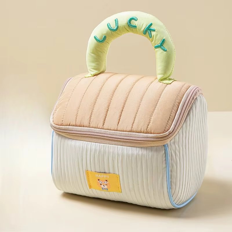 Sac de maquillage de maison de dessin animé mignon, sac de lavage de cabine de grande capacité, sac 