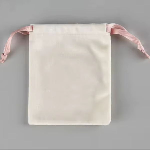 Pochette à bijoux personnalisée en velours doux, sac cadeau à cordon de serrage, sac à poussière en 