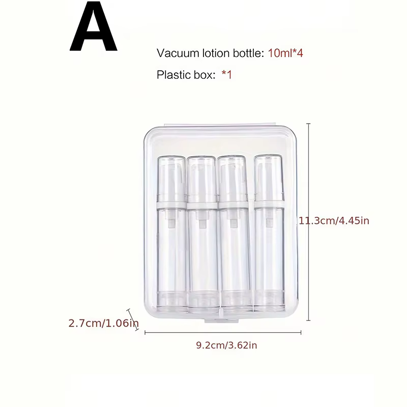 Ensemble de bouteilles de voyage, bouteille sous vide, vaporisateur, bouteille vide, émulsion d'eau,