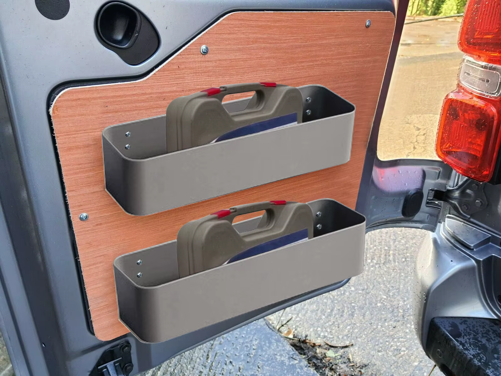 Boîtes de rangement de poche pour caravane, camping-car, Van, rangement d'outils, support arrière, s