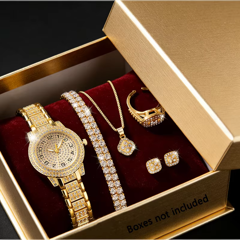 Montre de luxe pour femmes en or, montre-bracelet à quartz avec diamants, élégante montre-bracelet p