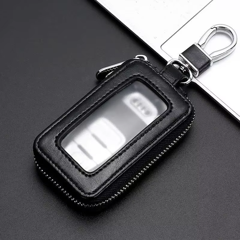 Étui à clés de voiture à fermeture éclair pour femmes et hommes, télécommande, exquis, rétro, univer