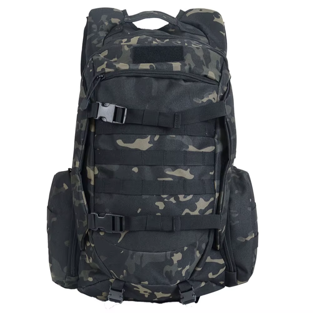 Sac à dos de randonnée et de camping extérieur 45L grande capacité, sac à dos tactique camouflage pl