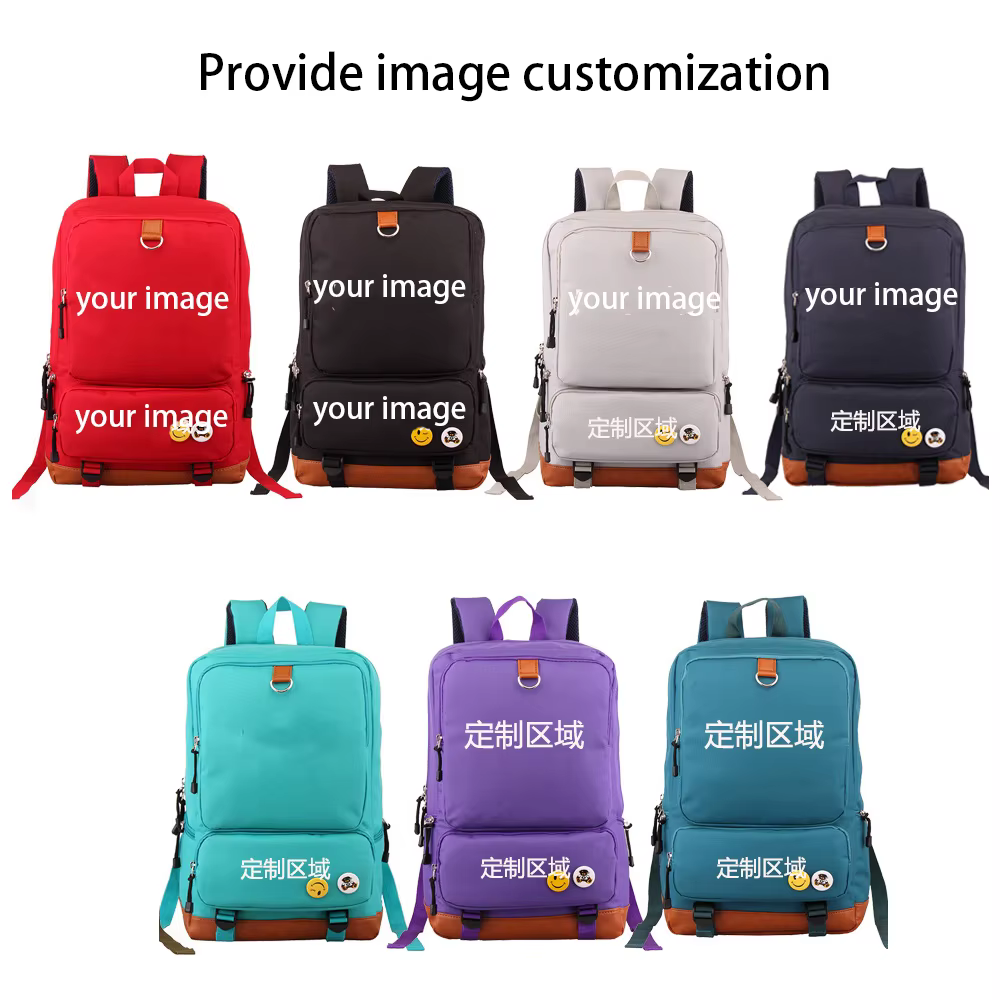 Sac à dos unisexe personnalisé avec motif imprimé d'anime, grand sac de voyage scolaire pour étudian