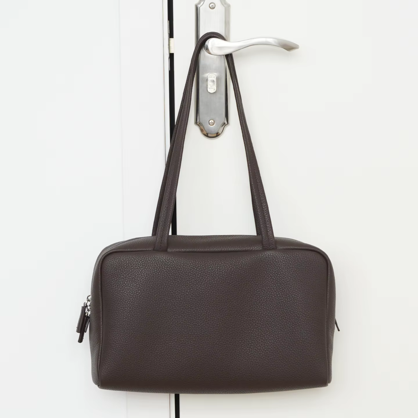 Sac à main en cuir d'agneau, sac bowling, sac à bandoulière, sac sous le bras, sac pour femme, sac e