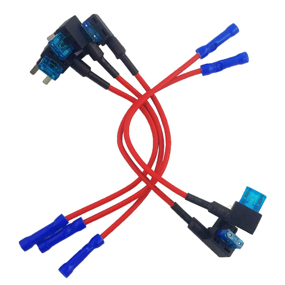 5 Pack 12V Add-a-Circuit Fuse TAP Adaptateur Mini ATM APM Lame Porte-fusible Avec 5 Amp Mini Fusible