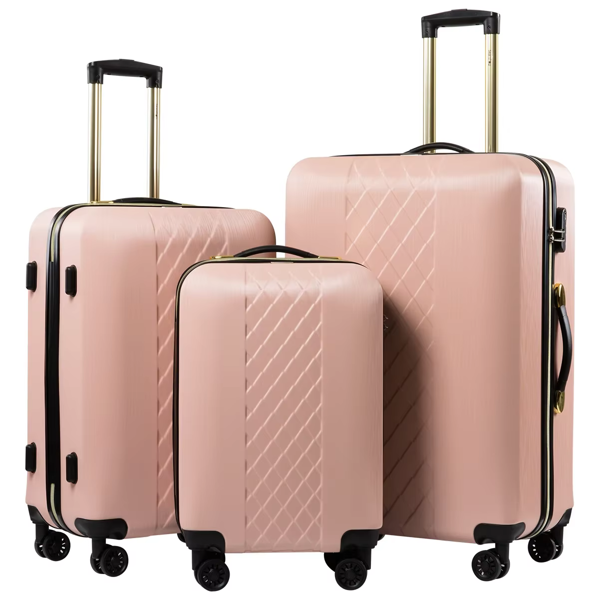 Valise à verrouillage par mot de passe de 20 pouces, bagage à roue d'avion de 24 pouces, valise de v