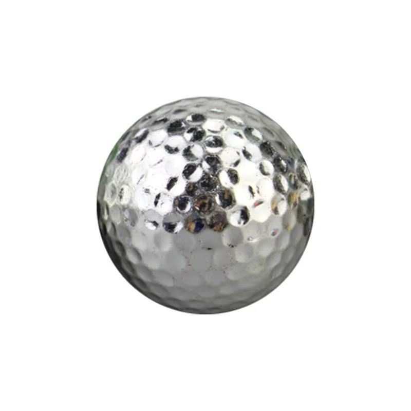 Balles de golf plaquées or de luxe, brillantes, cadeau fantaisie pour golfeurs, parfaites pour l'ent