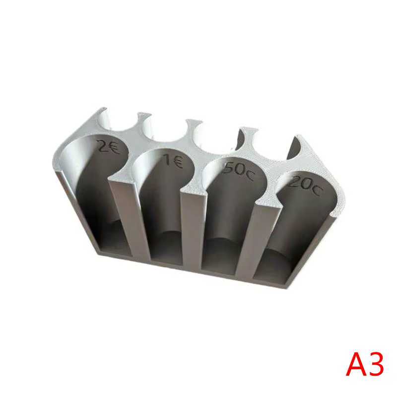 Boîte de rangement et distributeur de pièces de monnaie euro, support organisateur pour 2 euros, 1 e