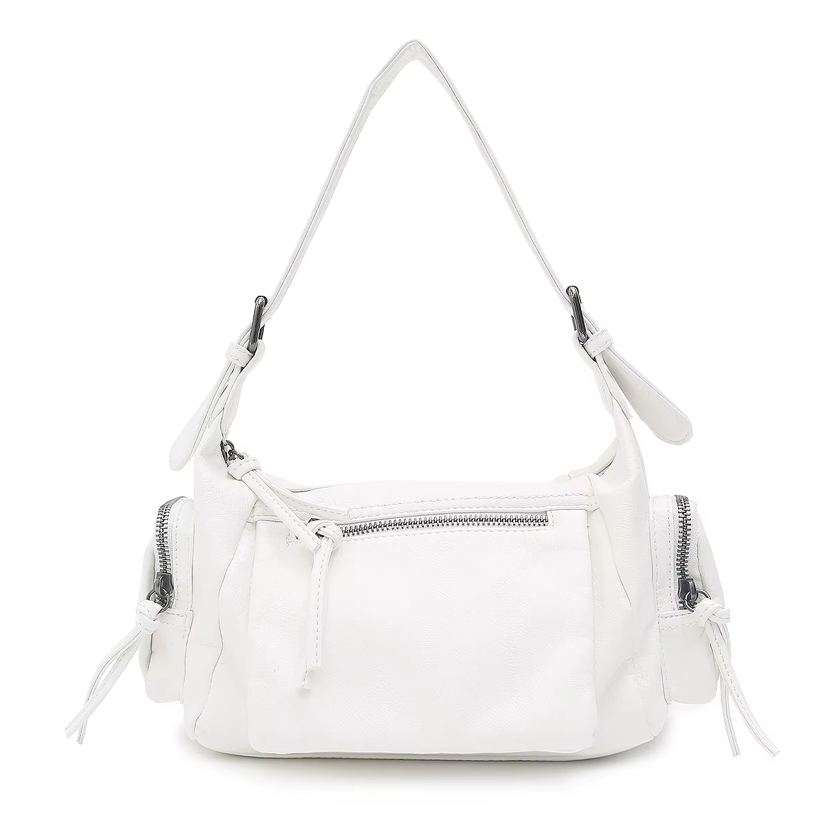 Femmes rétro Cool Preppy Street Style sac à bandoulière lavé PU cuir végétalien Vintage fonctionnel 