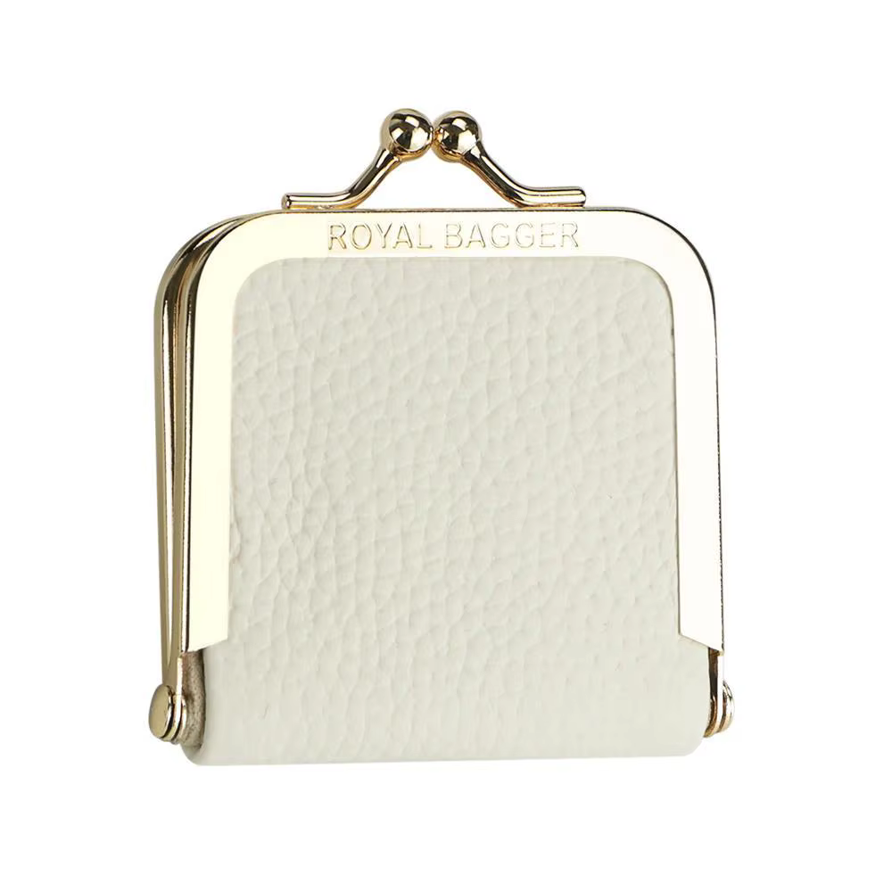 Boîte à bijoux miniature en cuir véritable Royal Bagger Vintage, étui de rangement pour bagues et co