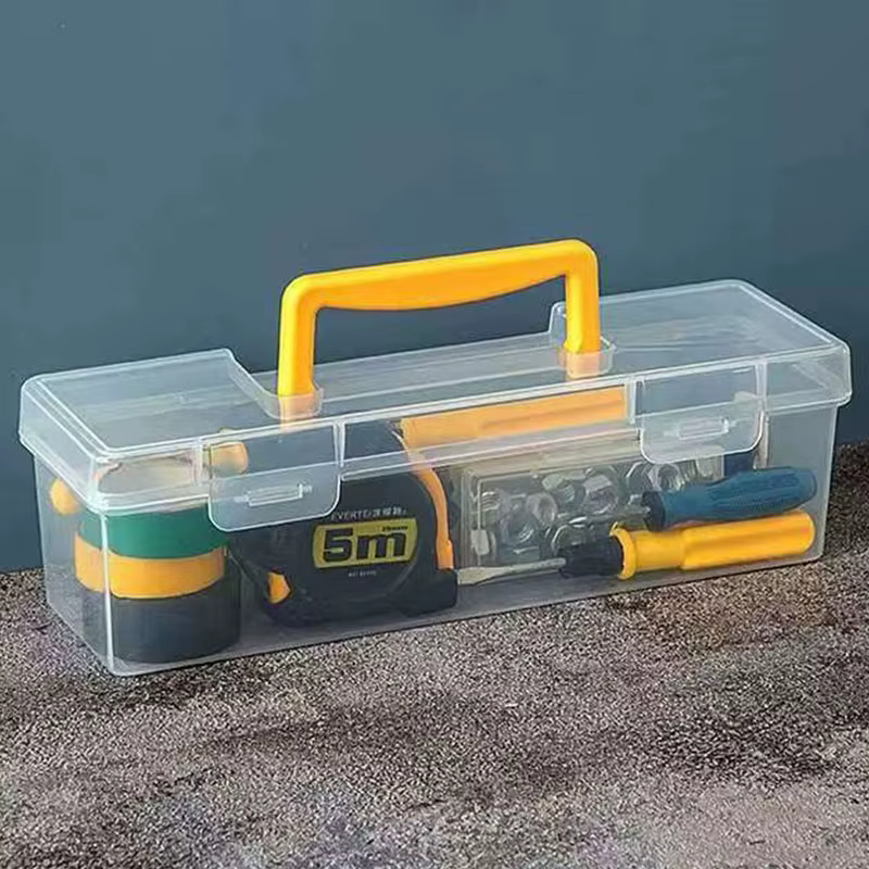 Boîte à outils portable pour quincaillerie, avec compartiments de rangement et de tri pour clés, vis