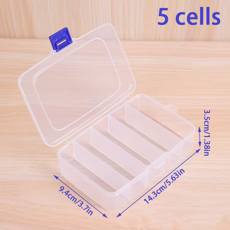 Boîte de Rangement en Plastique Transparente pour Pinces à Cheveux et Bijoux, Accessoires de Voyage,