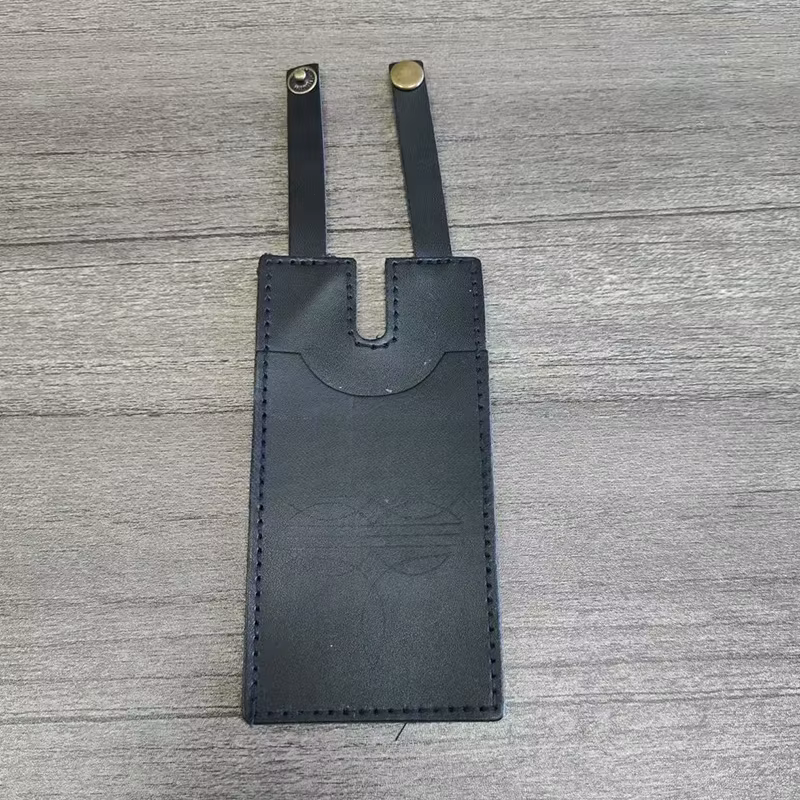 Portefeuille en cuir fait main pour bottes, porte-cartes pour bottes western avec sangle à fermeture
